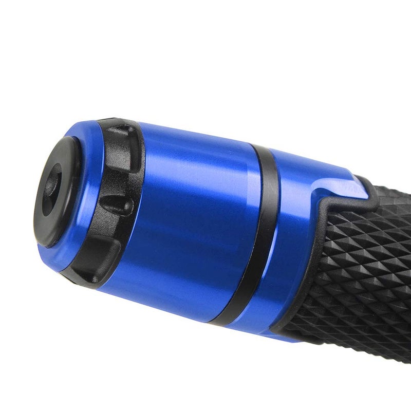 LANQIAN 7/8'' 22mm Motorcycle CNC Aluminum Powersports Handlebar Grips with Grip Ends for GSXR 125 250 300 600 750 1000 1300 Blue - Image 5